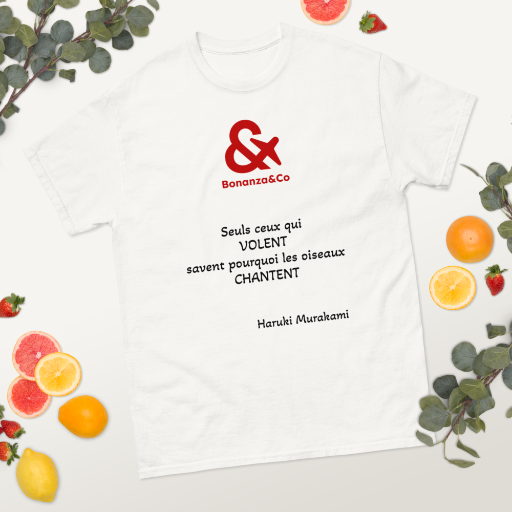 T-Shirt phrase Murakami en français pour les fans d'aviation