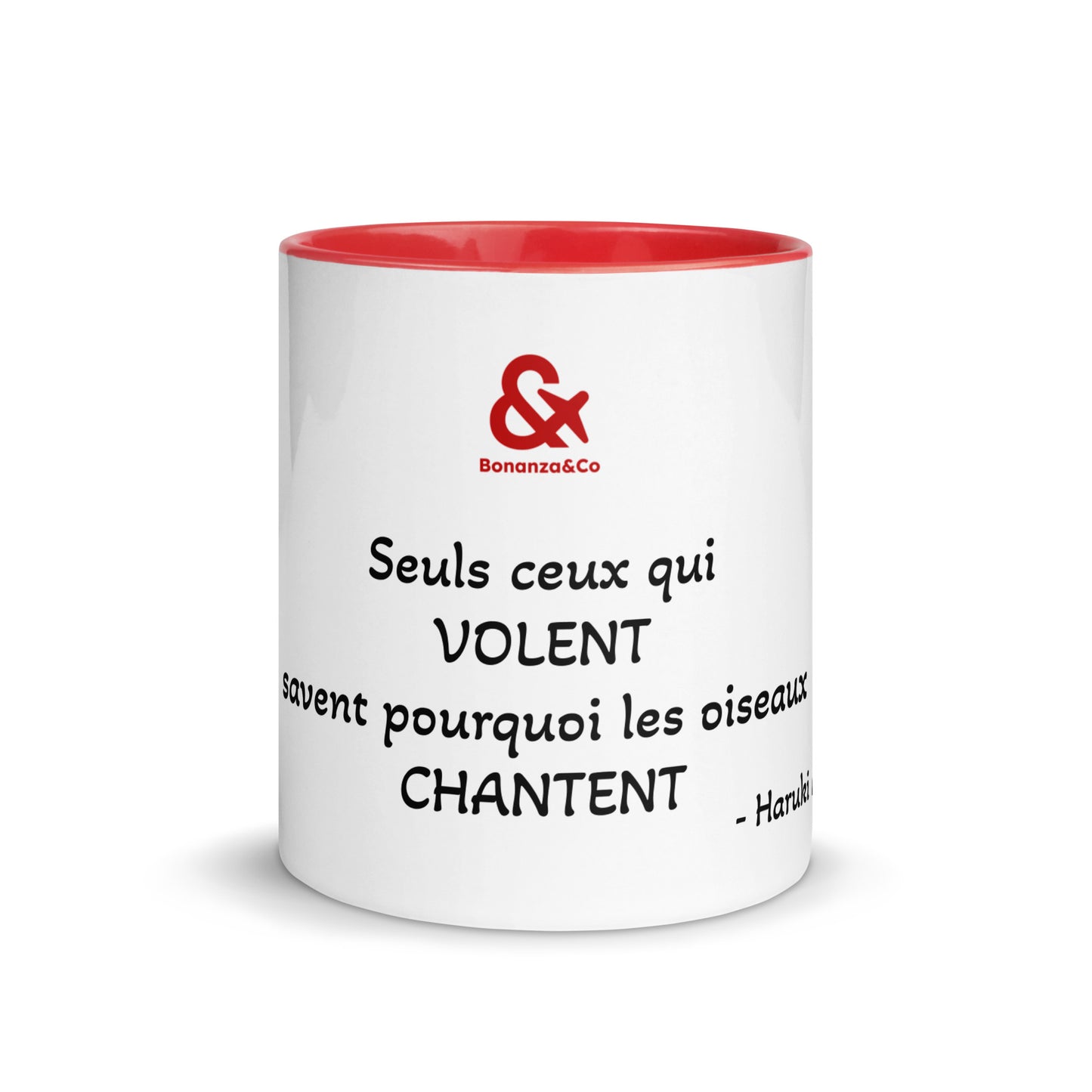 Mug phrase Murakami en français pour les fans d'aviation