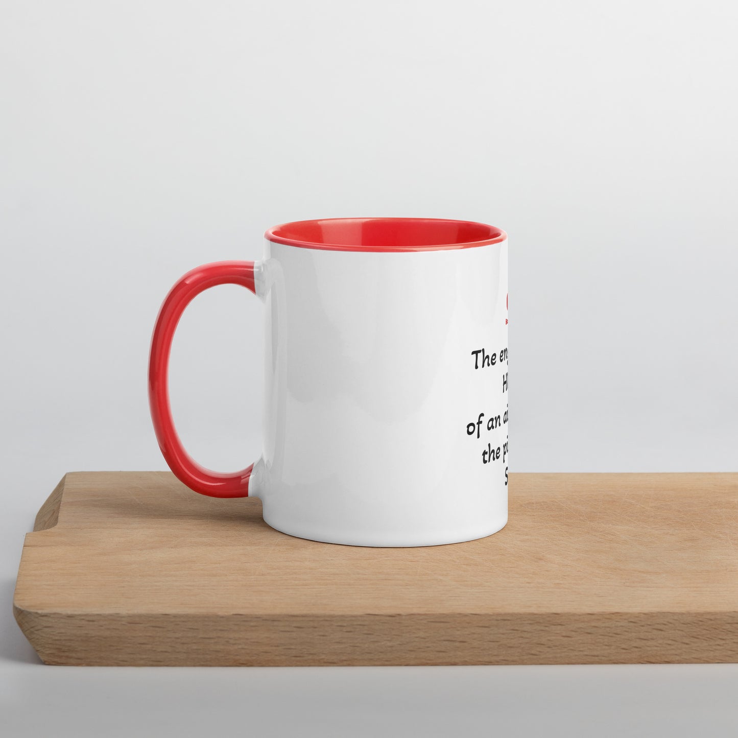 Mug phrase Raleigh en anglais pour les fans d'aviation