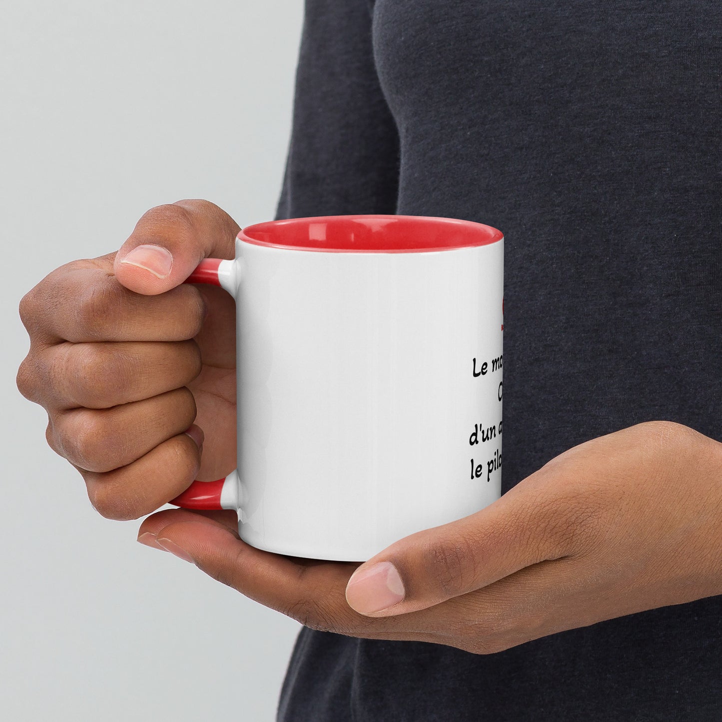 Mug phrase Raleigh en français pour les fans d'aviation