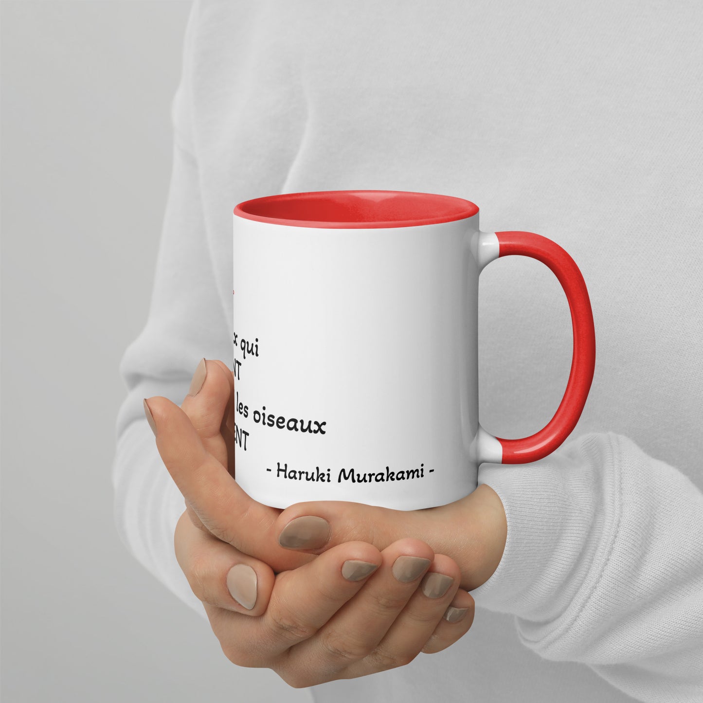 Mug phrase Murakami en français pour les fans d'aviation