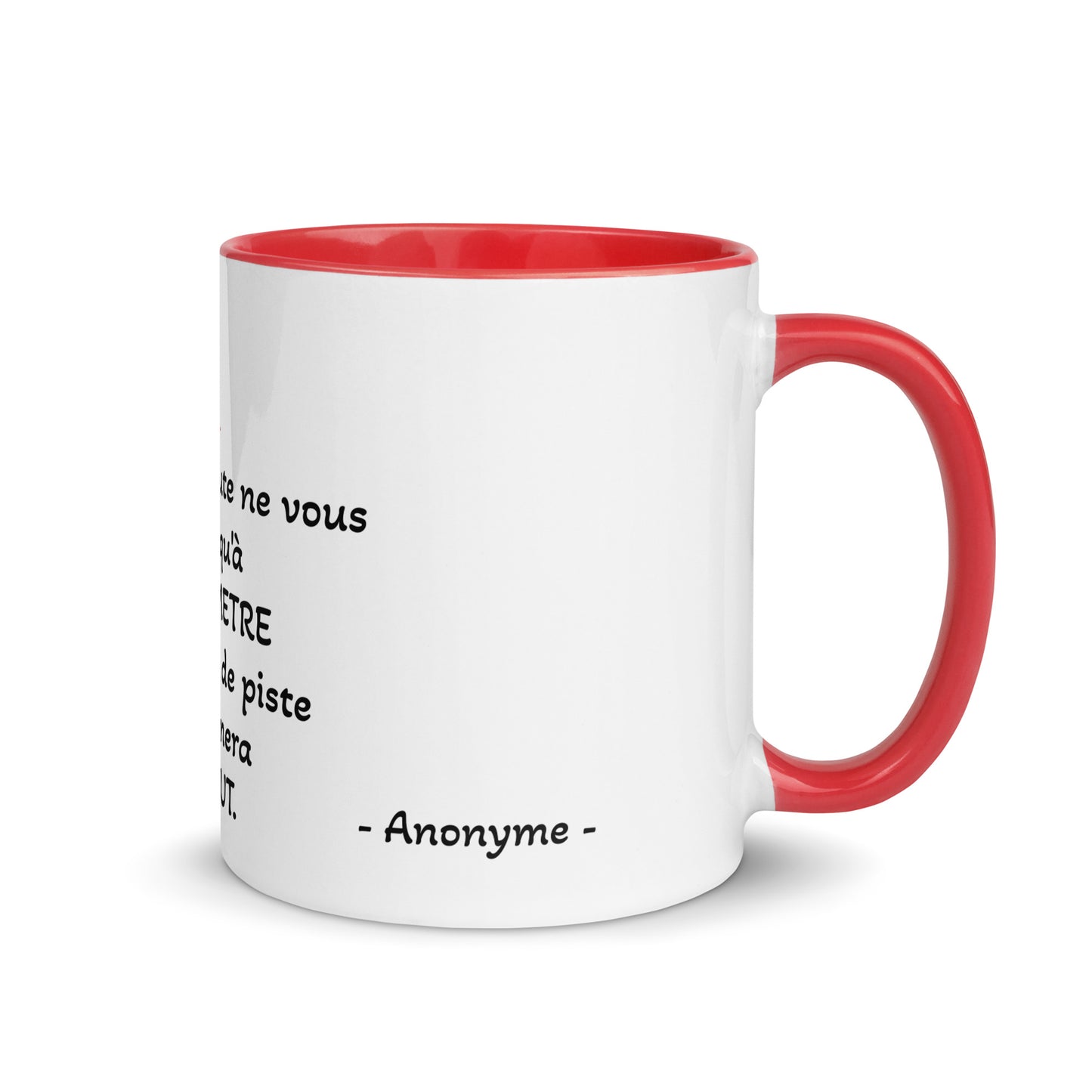 Mug phrase Anonyme en français pour les fans d'aviation