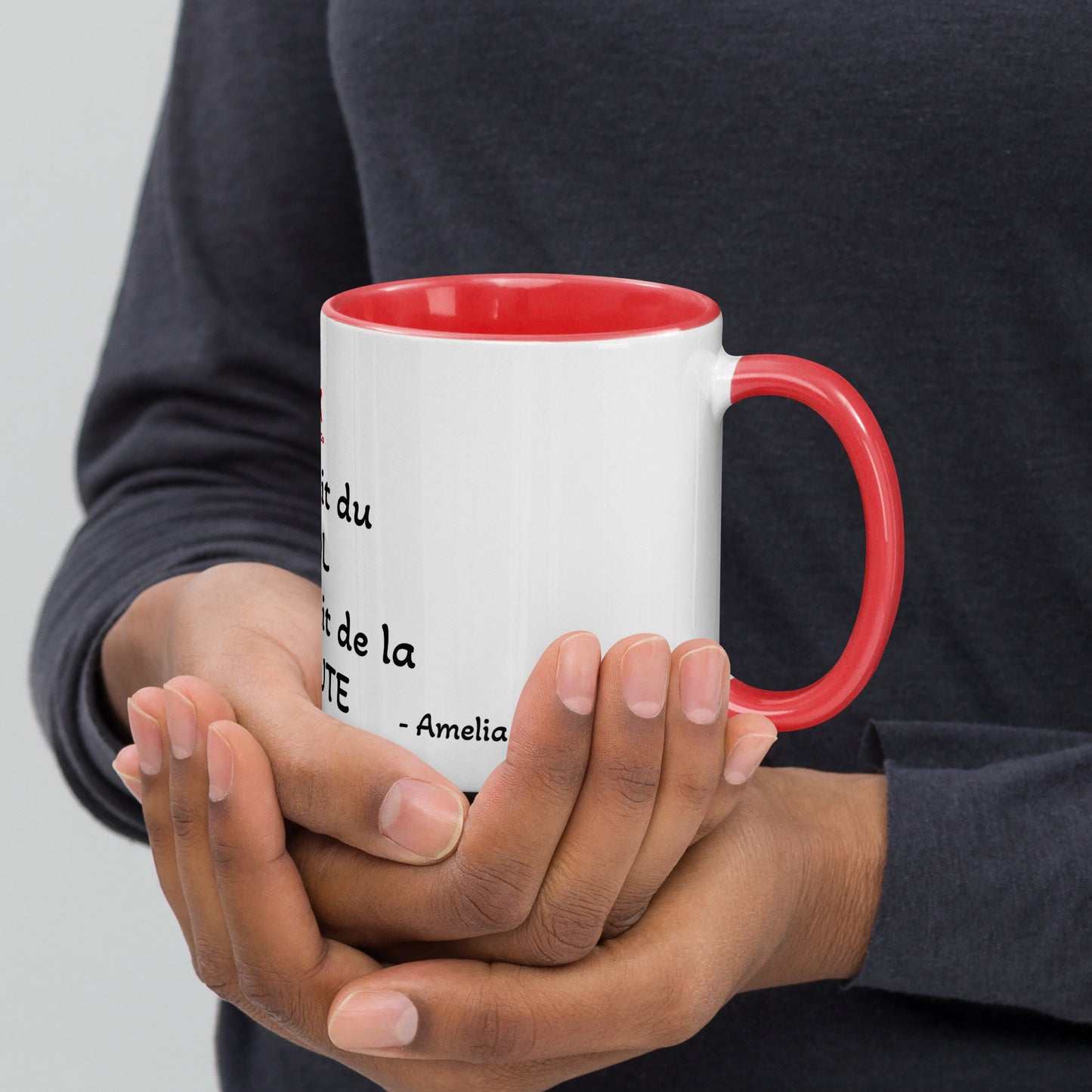 Mug phrase Earhart en français pour les fans d'aviation