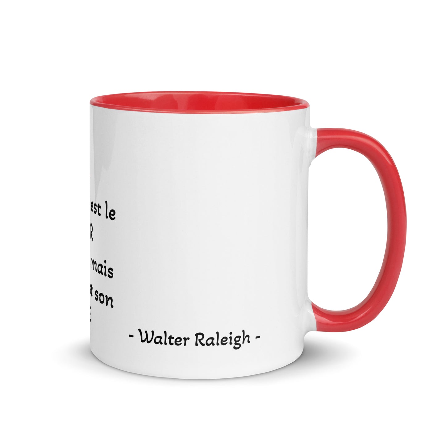 Mug phrase Raleigh en français pour les fans d'aviation